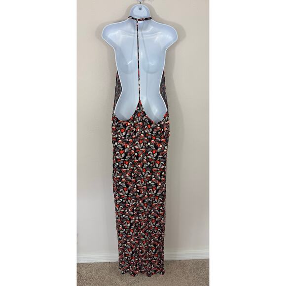 Free People Daria Halter Maxi Dress Black Combo NWT XL - Picture 2 of 11